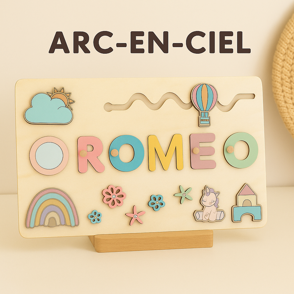 Puzzle Personnalisé Prénom en Bois