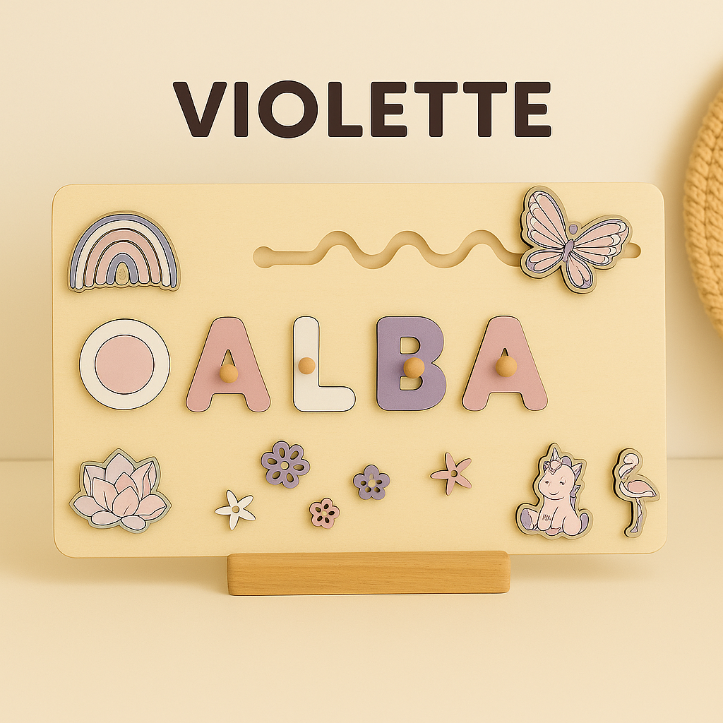 Puzzle Personnalisé Prénom en Bois