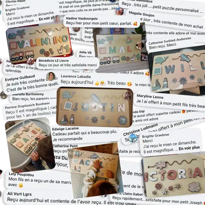 Puzzle Personnalisé Prénom en Bois