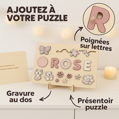 Puzzle Personnalisé Prénom en Bois