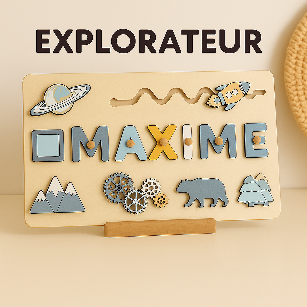 Puzzle Personnalisé Prénom en Bois